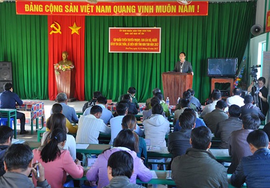 Kon Tum Tập huấn tuyên truyền, giáo dục pháp luật cho cán bộ, người có uy tín các thôn, xã biên giới ​