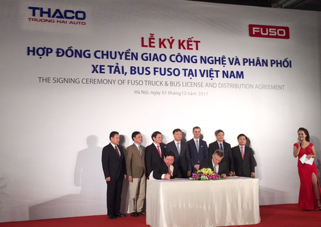 Thaco chính thức phân phối xe tải, xe bus thương hiệu Fuso tại Việt Nam