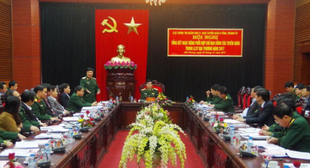 Tăng cường phối hợp chỉ đạo công tác tuyên giáo trong lực lượng vũ trang địa phương