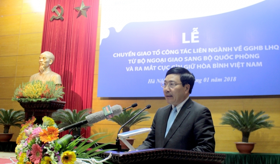 Chuyển giao Tổ công tác liên ngành về gìn giữ hòa bình Liên hợp quốc sang Bộ Quốc phòng
