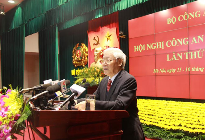 Tổng Bí thư Ngành Công an cần nâng cao hiệu lực, hiệu quả quản lý nhà nước về an ninh, trật tự