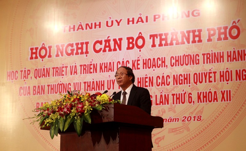 Hải Phòng quán triệt, triển khai thực hiện Nghị quyết Trung ương 6 khóa XII