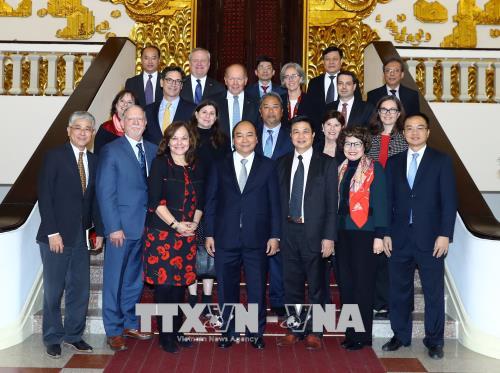 Thủ tướng Nguyễn Xuân Phúc tiếp đoàn đại biểu Hội Luật sư Hoa Kỳ
