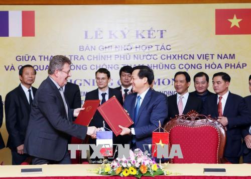 Tăng cường hợp tác về phòng chống tham nhũng giữa Việt Nam và Cộng hòa Pháp