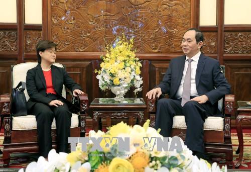 Chủ tịch nước Trần Đại Quang Quan hệ Việt Nam - Singapore đang bước sang một giai đoạn phát triển mới