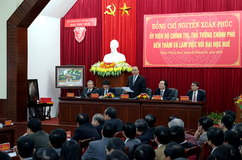 Thủ tướng Nguyễn Xuân Phúc Đại học Huế phải là một trung tâm đổi mới