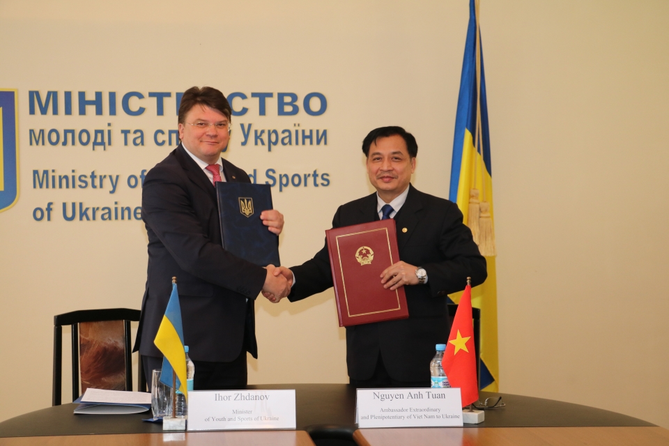 Việt Nam và Ukraine tăng cường hợp tác trong lĩnh vực thể dục thể thao