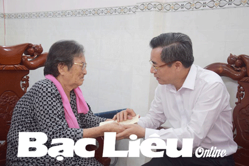 Bí thư Tỉnh ủy - Nguyễn Quang Dương thăm và chúc tết vùng căn cứ Cái Chanh