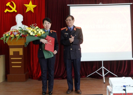 Trao Quyết định bổ nhiệm Phó Viện trưởng Viện Kiểm sát nhân dân cấp cao tại Hà Nội