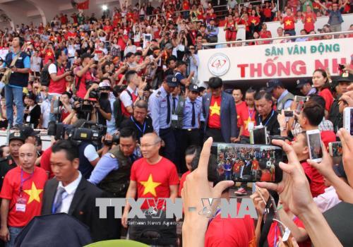 Đội tuyển U23 Việt Nam giao lưu với người hâm mộ bóng đá TP Hồ Chí Minh