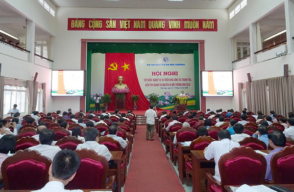 Năm 2018, đẩy mạnh triển khai công tác thanh tra, kiểm tra lĩnh vực tài nguyên môi trường