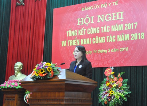 Đảng ủy Bộ Y tế thực hiện có hiệu quả các mục tiêu về chăm sóc sức khỏe nhân dân