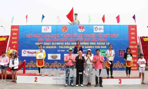 Sôi nổi Ngày chạy Olympic Bắc Ninh hưởng ứng Asiad 18