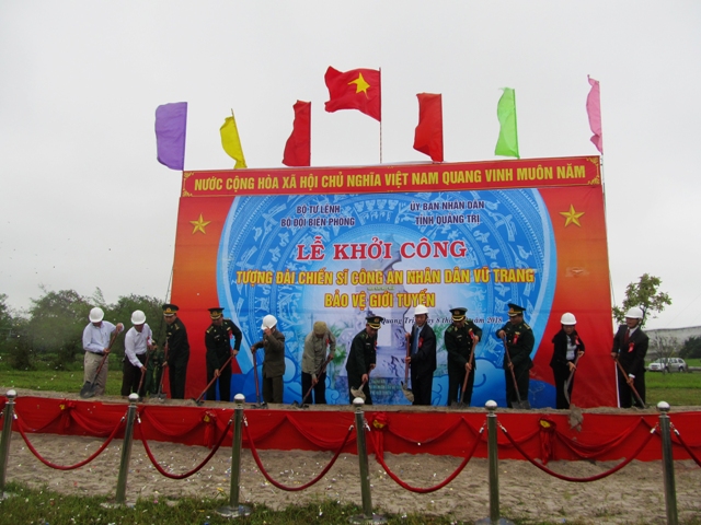 Khởi công xây dựng tượng đài “Chiến sĩ công an nhân dân vũ trang bảo vệ giới tuyến”