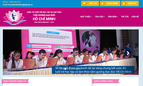 Cuộc thi “Tuổi trẻ học tập và làm theo tư tưởng, đạo đức, phong cách Hồ Chí Minh” năm 2018