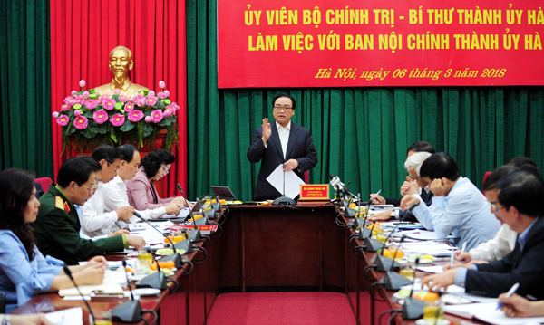 Bí thư Thành ủy Hà Nội Tăng cường đào tạo, bồi dưỡng cán bộ làm công tác nội chính
