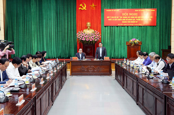 Hà Nội tham gia ý kiến vào Ðề án Trung ương 7, khóa XII về công tác cán bộ