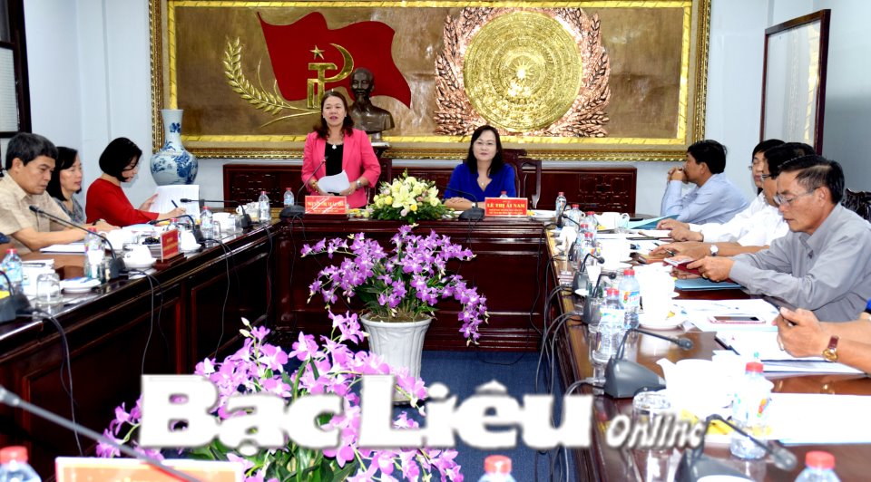 Thường trực Tỉnh ủy, tiếp và làm việc với đoàn công tác Đảng đoàn Trung ương Hội Chữ thập đỏ Việt Nam