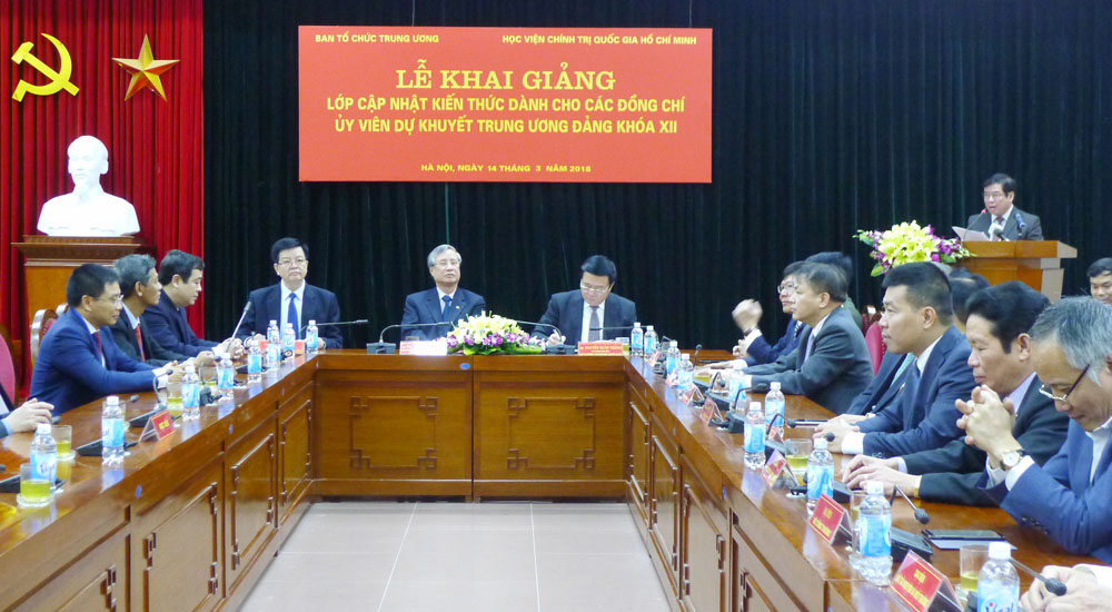 Cập nhật kiến thức cho các đồng chí Ủy viên dự khuyết Trung ương Đảng khóa XII