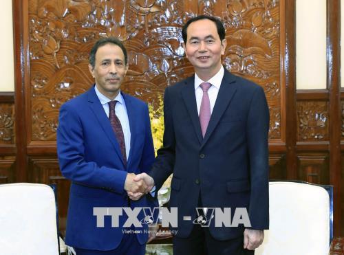 Chủ tịch nước Trần Đại Quang tiếp Đại sứ UAE chào kết thúc nhiệm kỳ