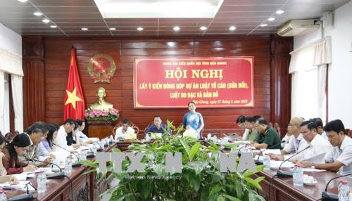 Góp ý hoàn thiện dự án Luật Tố cáo sửa đổi , Luật Đo đạc và bản đồ