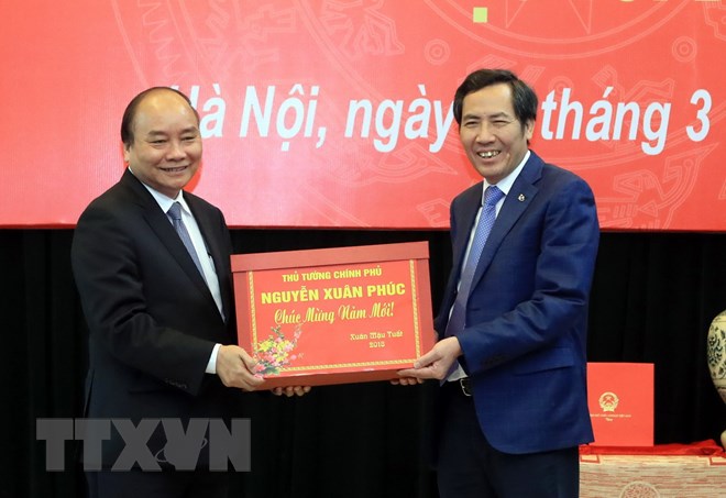 Thủ tướng Nguyễn Xuân Phúc thăm và làm việc với Báo Nhân Dân