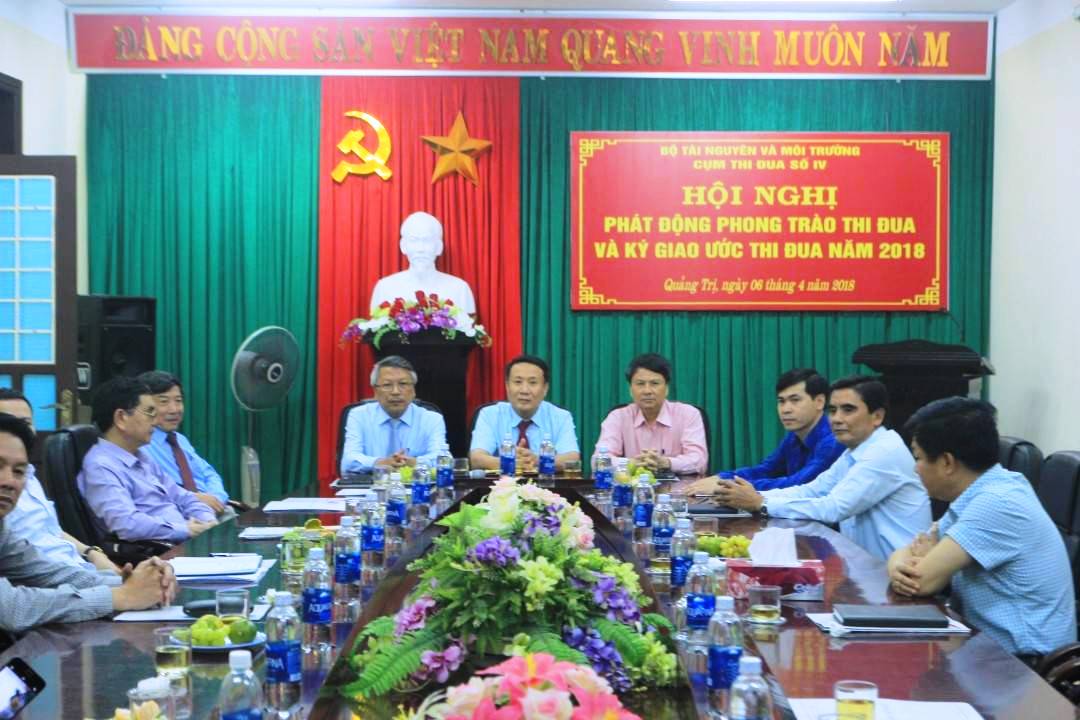 Cụm thi đua số IV Bộ Tài nguyên và Môi trường ký giao ước thi đua năm 2018