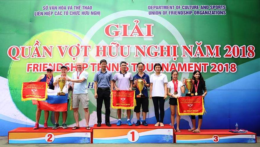Sôi nổi Giải Quần vợt hữu nghị 2018