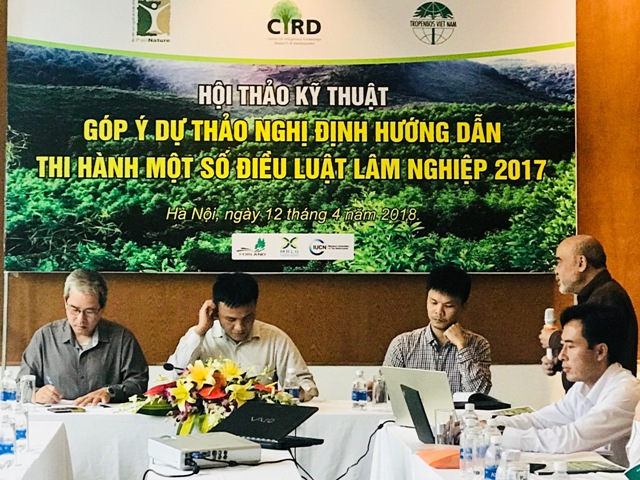 Góp ý Dự thảo Nghị định hướng dẫn thi hành một số điều của Luật Lâm nghiệp
