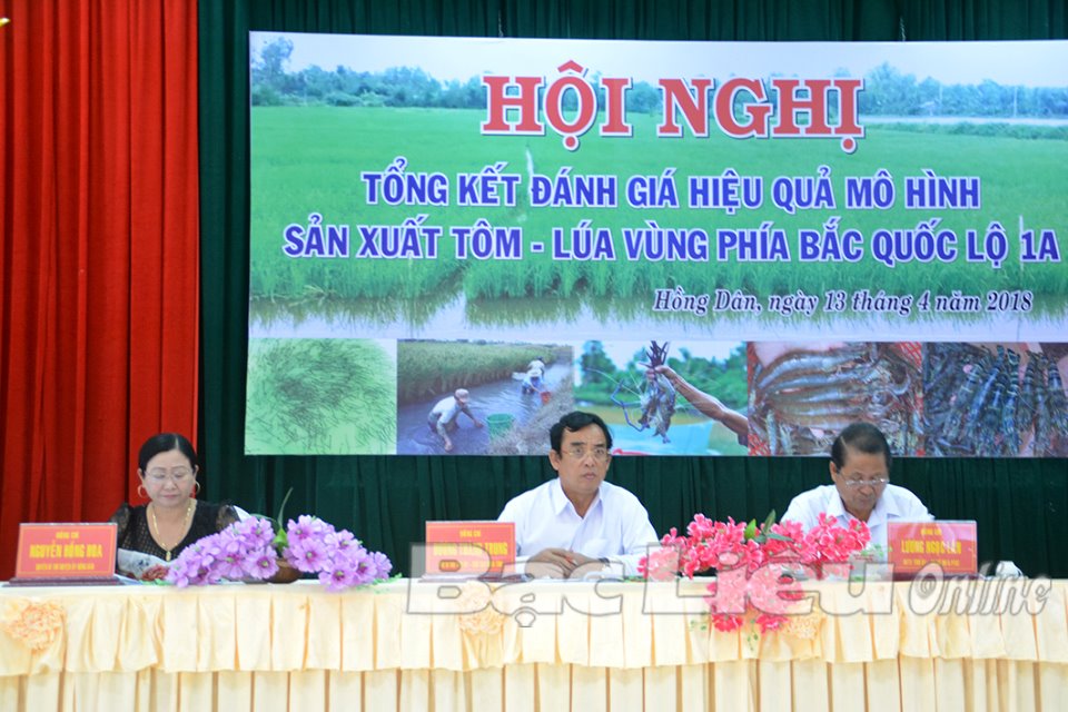Đánh giá hiệu quả mô hình sản xuất tôm - lúa vùng phía Bắc quốc lộ 1A