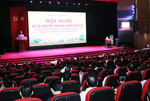 Lào Cai Hội nghị triển khai chuyên đề về học tập và làm theo Bác năm 2018