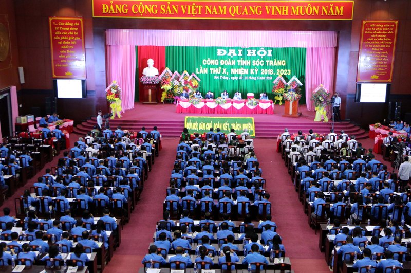 Đại hội lần thứ X Công đoàn tỉnh Sóc Trăng thành công tốt đẹp