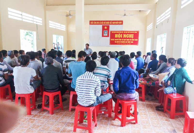 Sóc Trăng tuyên truyền về chấp hành các quy định của Nhà nước trong đánh bắt thủy hải sản
