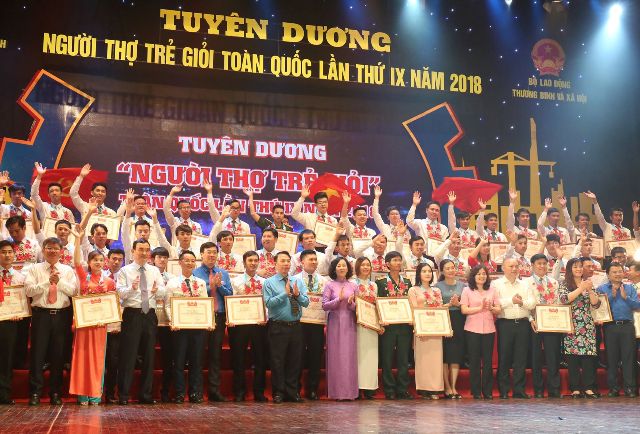 Tuyên dương 65 Người thợ trẻ giỏi toàn quốc năm 2018