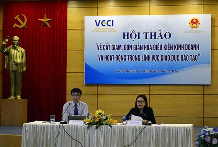 Cắt giảm, đơn giản hóa điều kiện kinh doanh và hoạt động trong lĩnh vực giáo dục và đào tạo