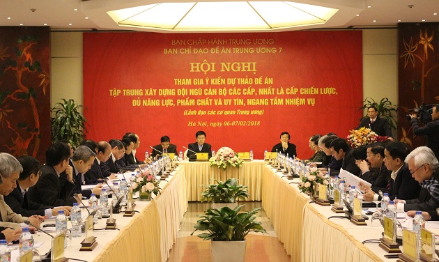 Xây dựng đội ngũ cán bộ cấp chiến lược đủ năng lực, phẩm chất và uy tín