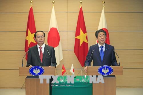 Họp báo của Chủ tịch nước Trần Đại Quang và Thủ tướng Nhật Bản Shinzo Abe