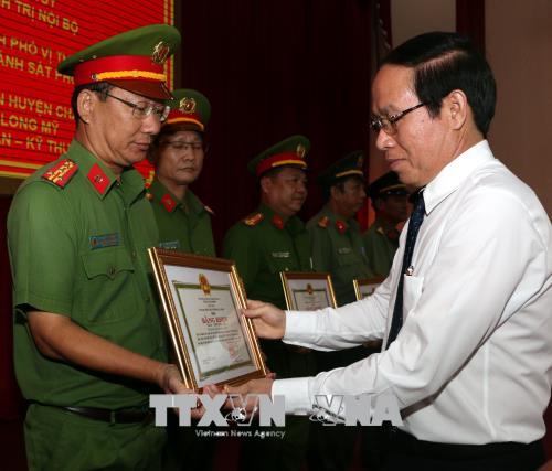 Công an Hậu Giang học tập, thực hiện sáu điều Bác Hồ dạy