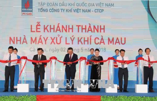 Chủ tịch Quốc hội dự Lễ khánh thành Nhà máy xử lý khí Cà Mau