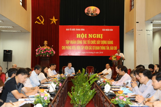 Tập huấn công tác tổ chức xây dựng Đảng cho phóng viên, biên tập viên