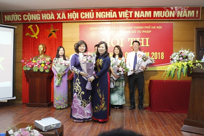 Sôi nổi Hội thi Bí thư chi bộ giỏi Sở Tư pháp Hà Nội