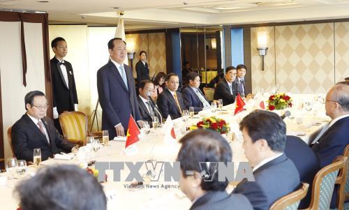 Chủ tịch nước Trần Đại Quang tiếp Chủ tịch Liên minh Nghị sĩ hữu nghị Nhật - Việt
