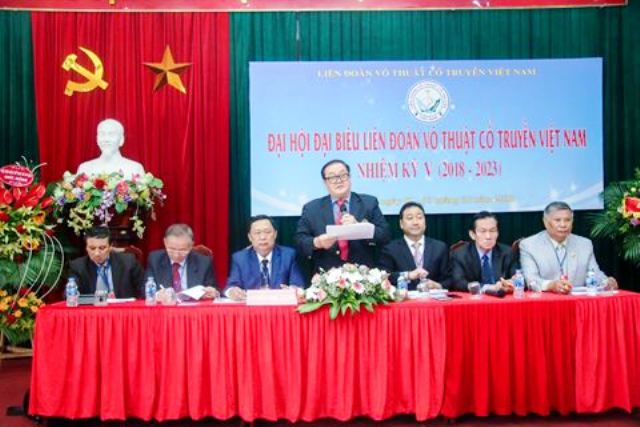 Ông Hoàng Vĩnh Giang tiếp tục giữ cương vị Chủ tịch Liên đoàn võ thuật cổ truyền Việt Nam