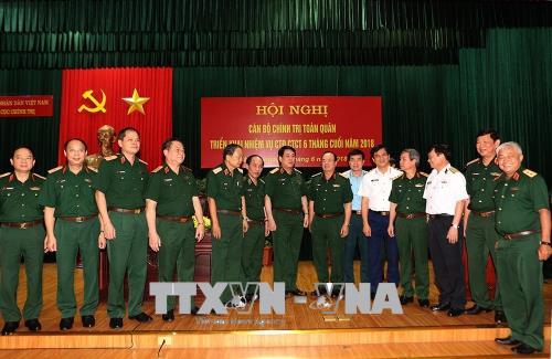 Hội nghị cán bộ chính trị toàn quân triển khai nhiệm vụ công tác Đảng, công tác chính trị 6 tháng cuối năm 2018