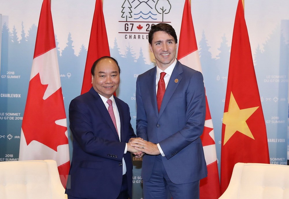 Thủ tướng Chính phủ Nguyễn Xuân Phúc hội đàm với Thủ tướng Canada Justin Trudeau