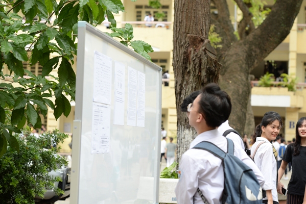 Điểm trung bình các khối thi đều lớn hơn 15