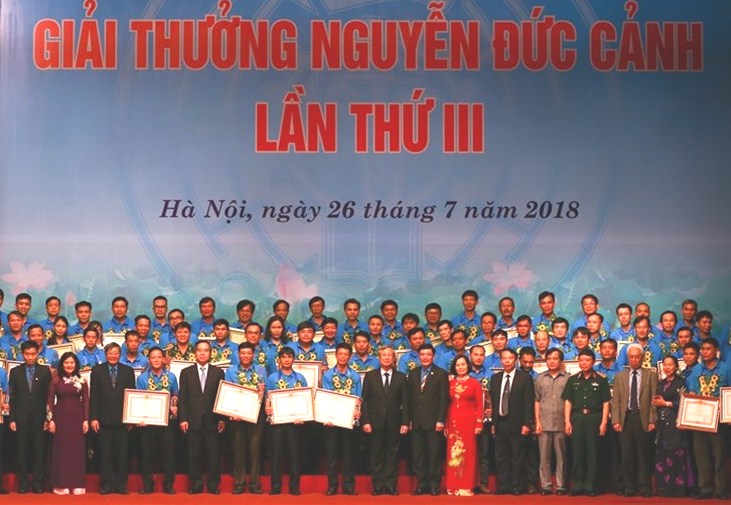 70 cá nhân tiêu biểu vinh dự nhận Giải thưởng Nguyễn Đức Cảnh