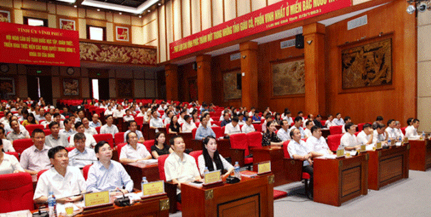 Vĩnh Phúc tổ chức Hội nghị quán triệt Nghị quyết Trung ương 7 khóa XII