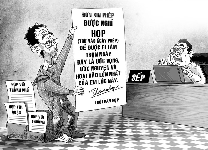 “Hiến kế” giảm  họp