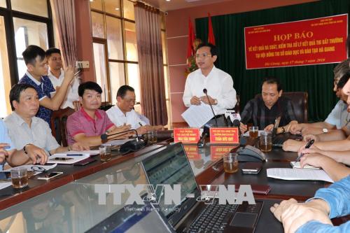 Khởi tố hình sự vụ điểm thi cao bất thường tại Hà Giang